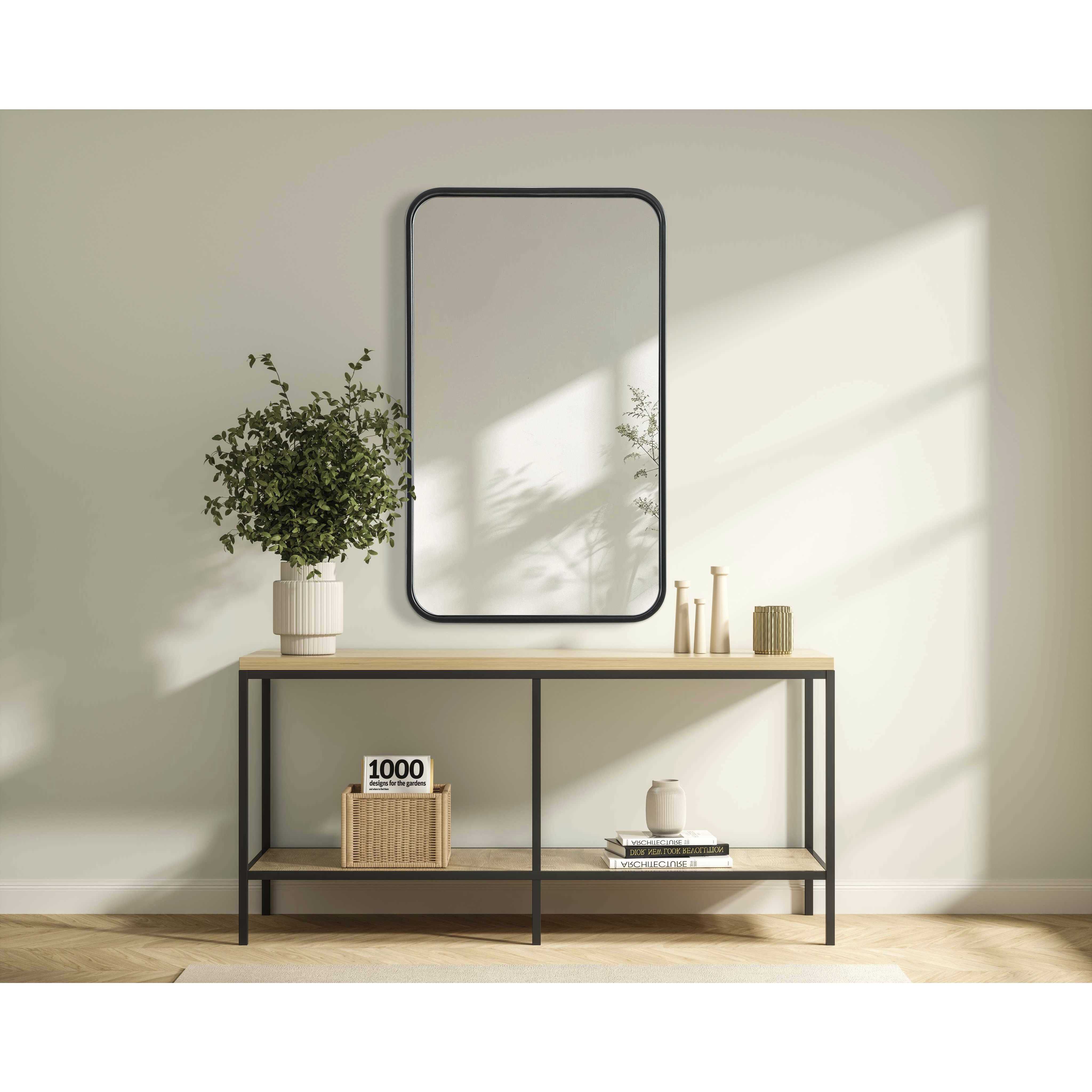 Remy 30 X 18 inch Black Mirror