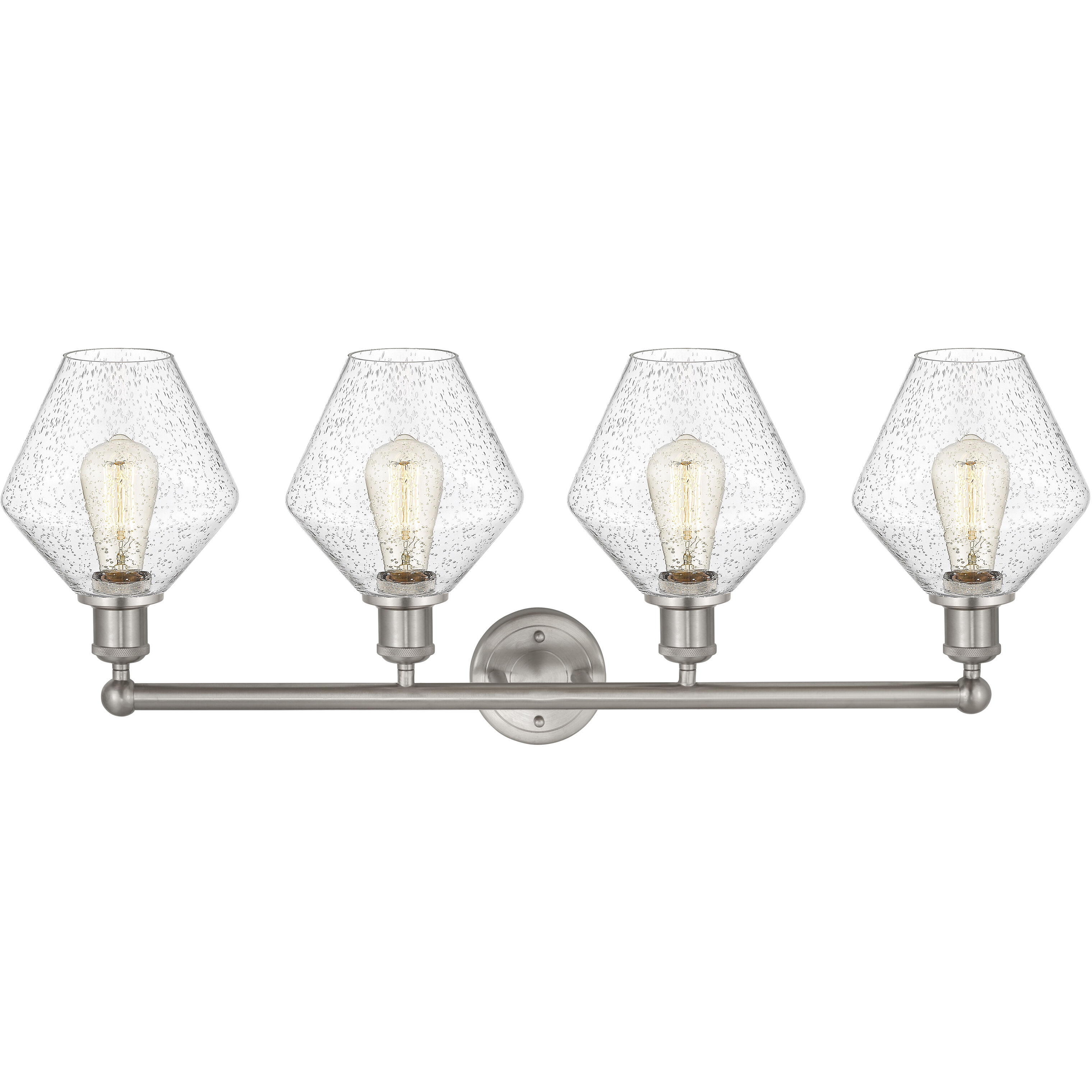 Cindyrella 4 Light 35 inch Satin Nickel Bath Vanity Light Wall Light in Seedy