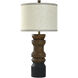 Sveltwood 33 inch 150.00 watt Black and Brown Table Lamp Portable Light