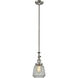 Franklin Restoration Chatham LED 6 inch Brushed Satin Nickel Mini Pendant Ceiling Light in Clear, Franklin Restoration