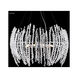 Continental Fashion 9 Light 25 inch Silver Crystal Chandelier Ceiling Light