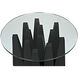 Soldier 24 X 24 inch Matte Black Side Table