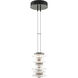 Cairn LED 6 inch Sterling Mini Pendant Ceiling Light, Large