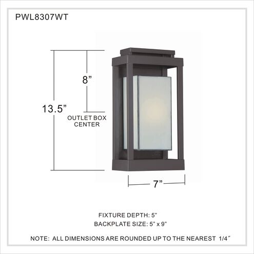 Powell 1 Light 14 inch Western Bronze Outdoor Wall Lantern