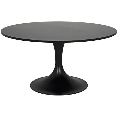 Herno 59 X 59 inch Matte Black Dining Table
