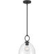 Velto 1 Light 10 inch Matte Black Pendant Ceiling Light