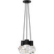 Sean Lavin Kira LED Black Pendant Ceiling Light in LED 90 CRI 3000K, Black Cord, Integrated LED