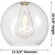 Downtown Urban Crown Point 1 Light 11.75 inch Matte Black Pendant Ceiling Light