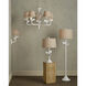 Charny 68 inch 150 watt Gesso White Floor Lamp Portable Light