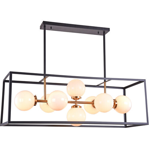 Canada 8 Light 14 inch Black Chandelier Ceiling Light