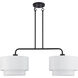 Manorwood 2 Light 35 inch Bronze Linear Chandelier Ceiling Light