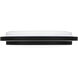 Irving 16 inch Matte Black Semi-Flush Mount Ceiling Light