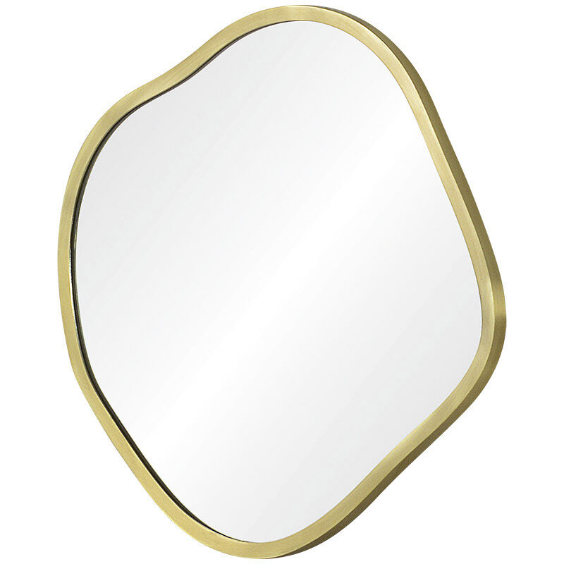 Nucleus 36 X 36 inch Clear and Satin Brass Wall Mirrors, Set of 3