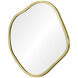 Nucleus 36 X 36 inch Clear and Satin Brass Wall Mirrors, Set of 3