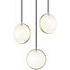 Chatoyant 3 Light 13 inch Aged Gold Grass Pendant Ceiling Light in Aged Gold Brass