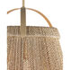 Parnell 1 Light 24 inch Beige Pendant Ceiling Light, Medium