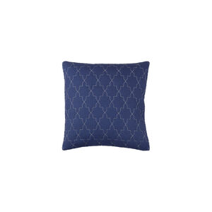 Reda 20 X 20 inch Navy and Silver Throw Pillow