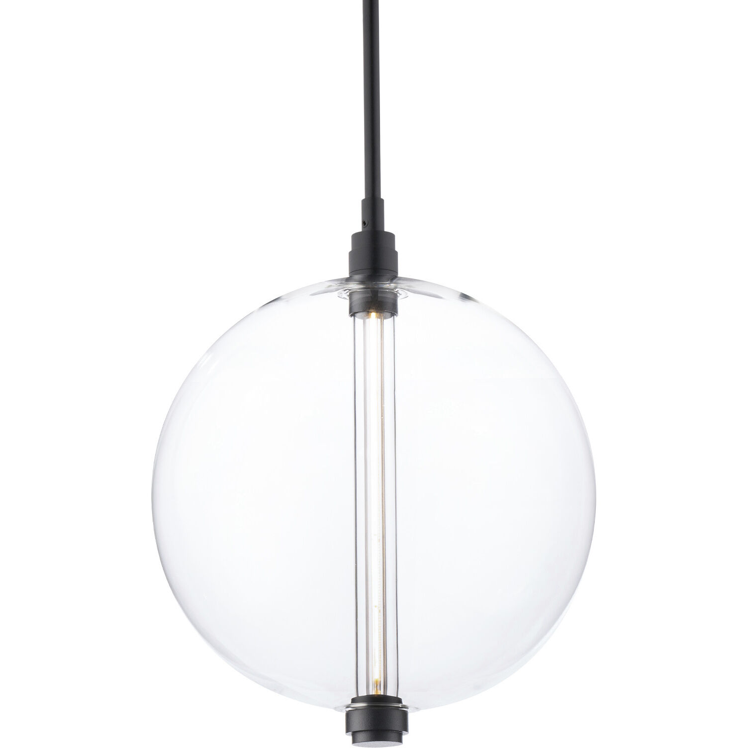 Anakin LED 9.88 inch Black Pendant Ceiling Light, dweLED