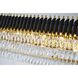 Canada LED 14.5 inch Black and Gold Chandelier Ceiling Light