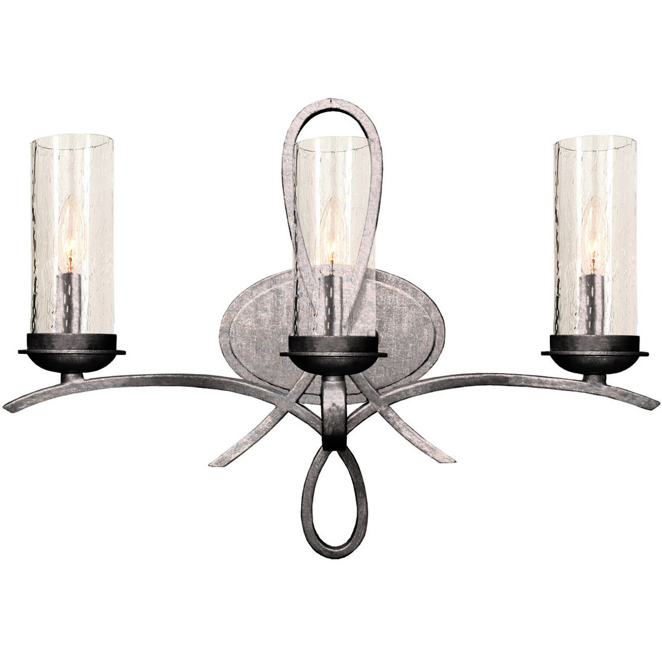 Grayson 3 Light 22 inch Pearl Silver Bath Light Wall Light