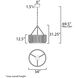 Jolie LED 34 inch Polished Nickel Chandelier Ceiling Light