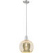Arcadia Athens 1 Light 10 inch Brushed Satin Nickel Mini Pendant Ceiling Light in Mercury