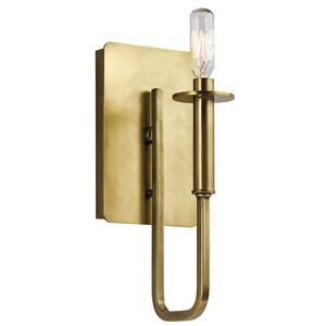 Alden 1 Light 5 inch Natural Brass Wall Bracket Wall Light