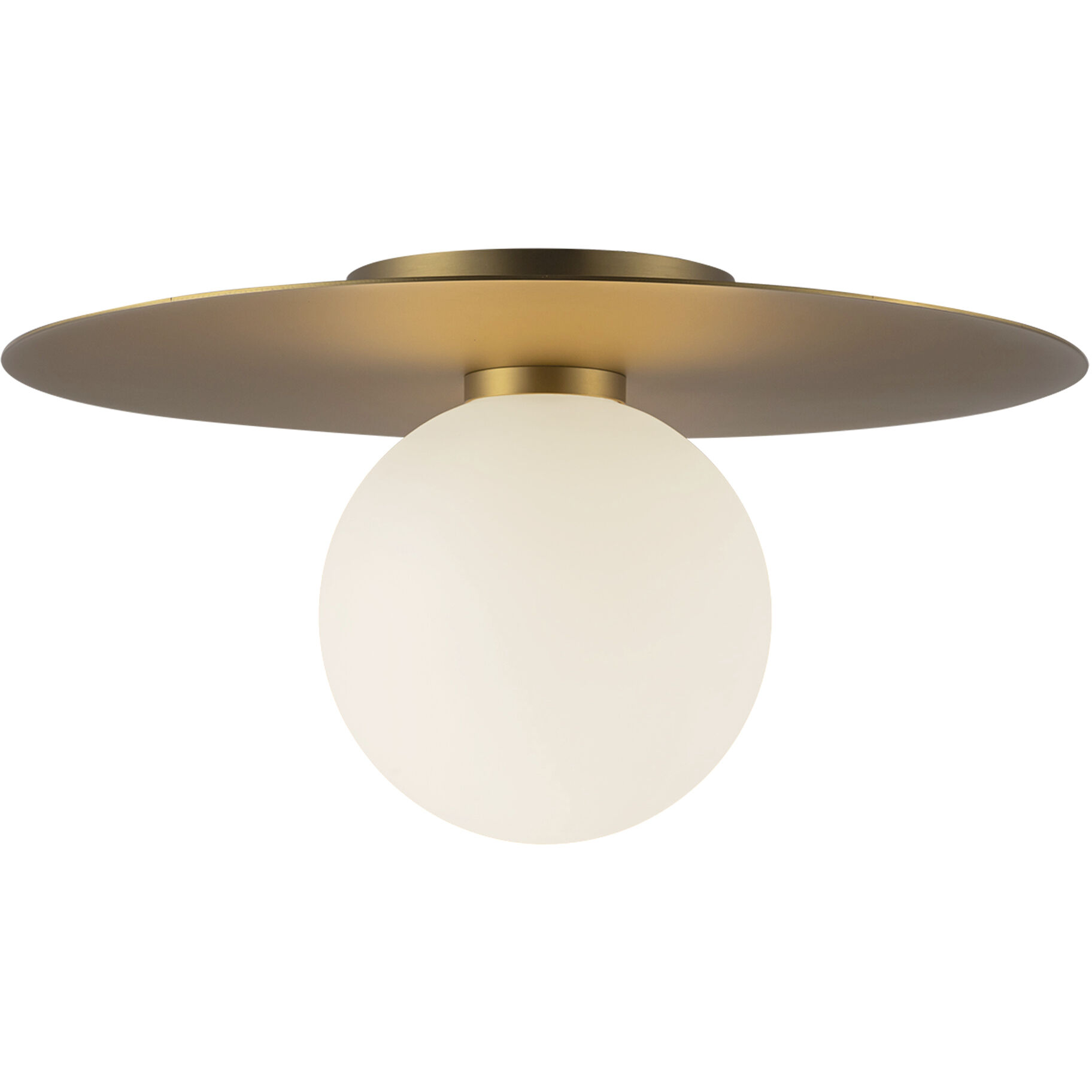 Elixir LED 14.13 inch Brushed Gold Flush Mount Ceiling Light