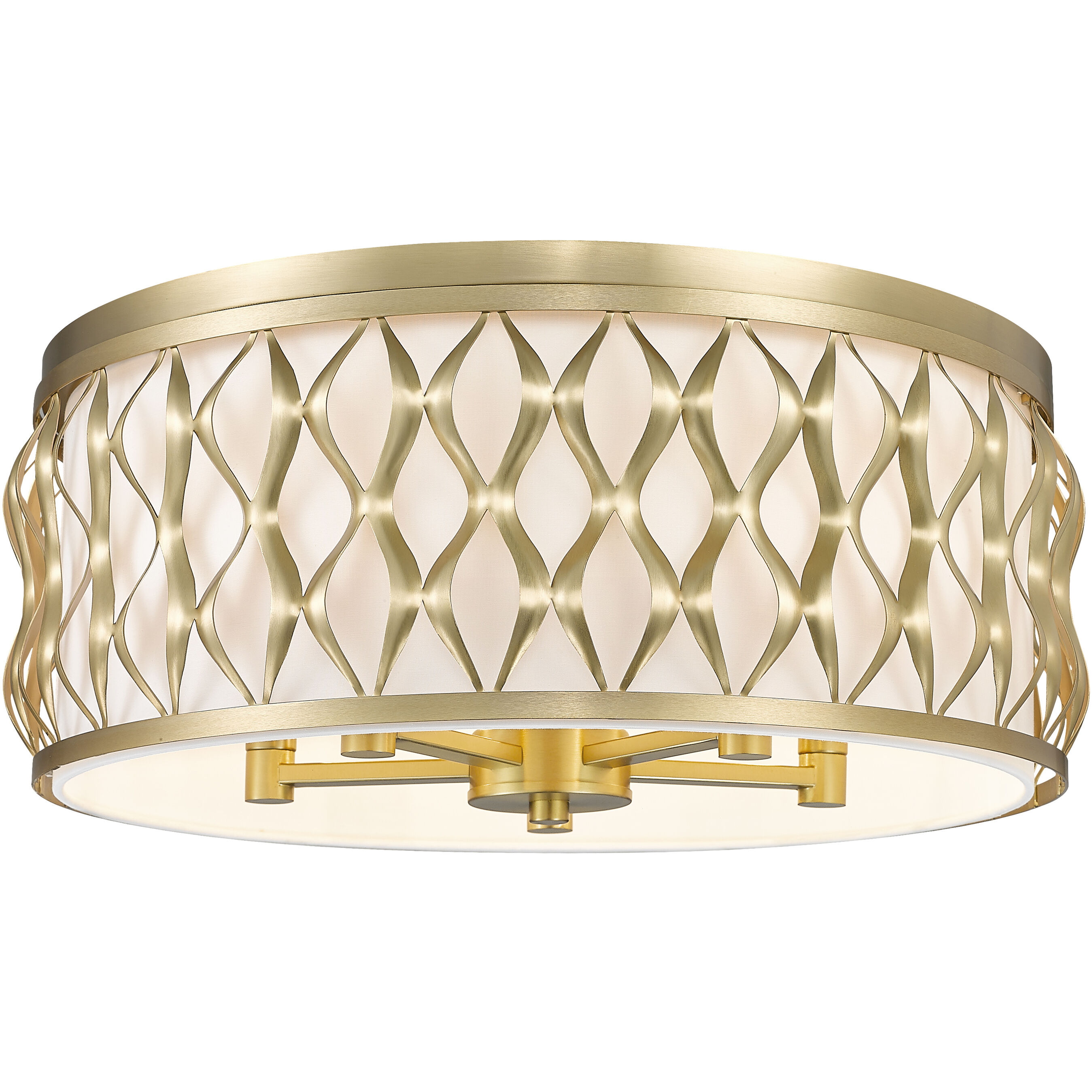 Harden 5 Light 20.25 inch Modern Gold Flush mount Ceiling Light