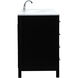Irene 60 X 22 X 34 inch Black Vanity Sink Set