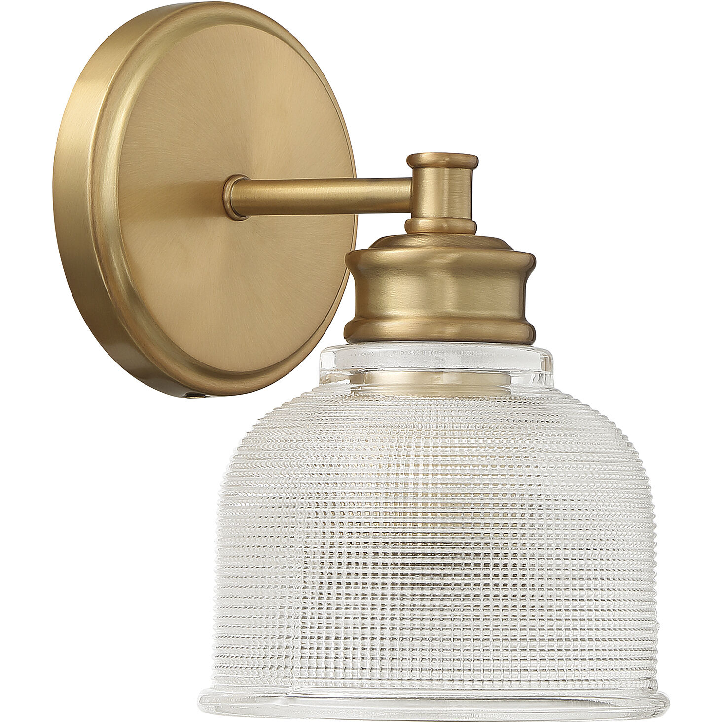 Vintage 1 Light 5 inch Natural Brass Wall Sconce Wall Light