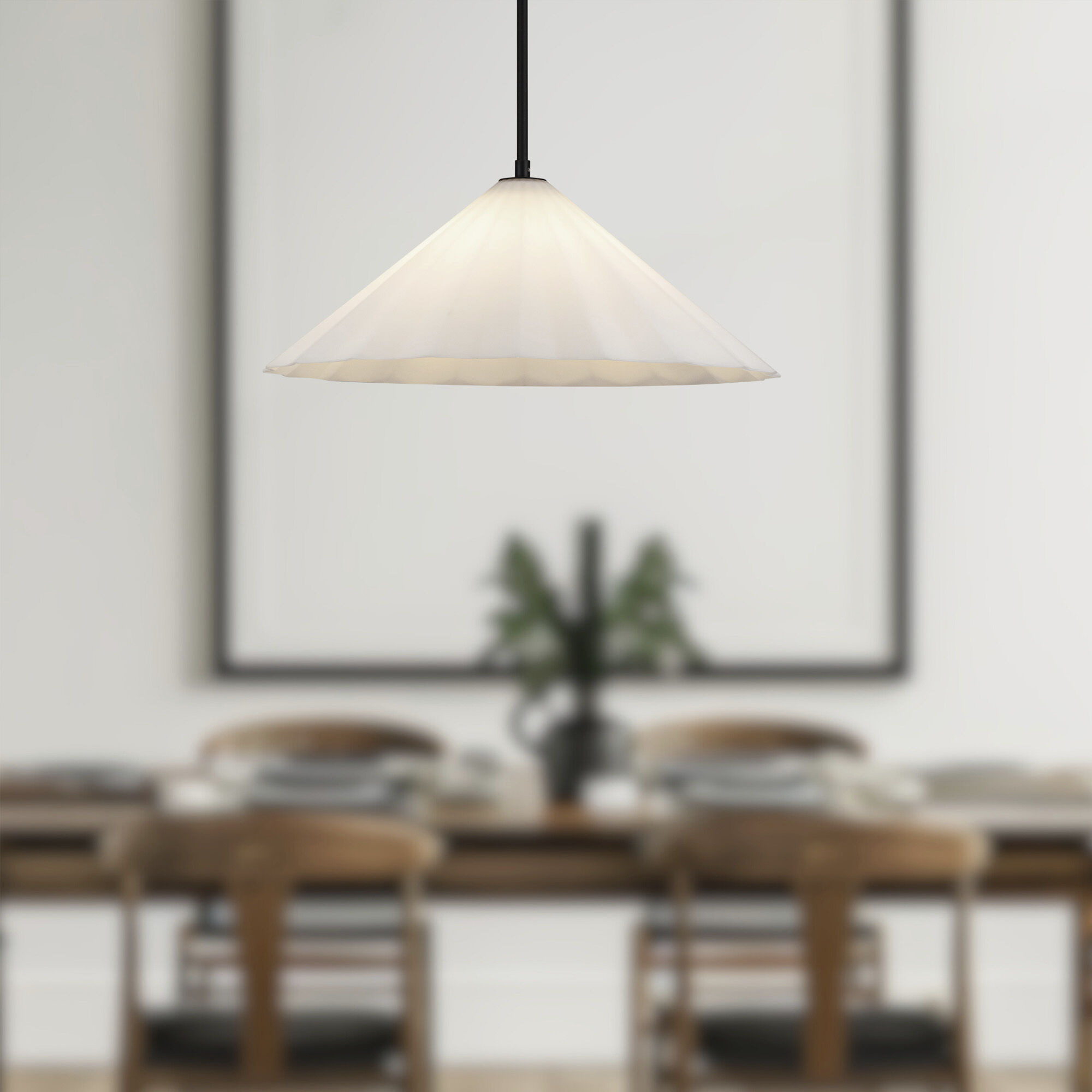 Alora Mood Serena Pendant Ceiling Light in Matte Black