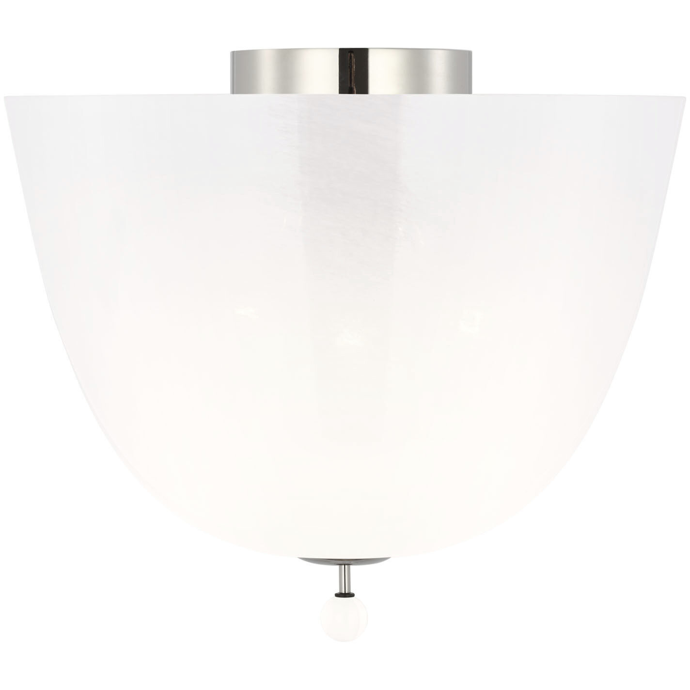 AERIN Brisa LED 14 inch Polished Nickel Semi-Flush Mount Ceiling Light