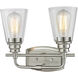 Annora 2 Light 13.13 inch Brushed Nickel Vanity Wall Light