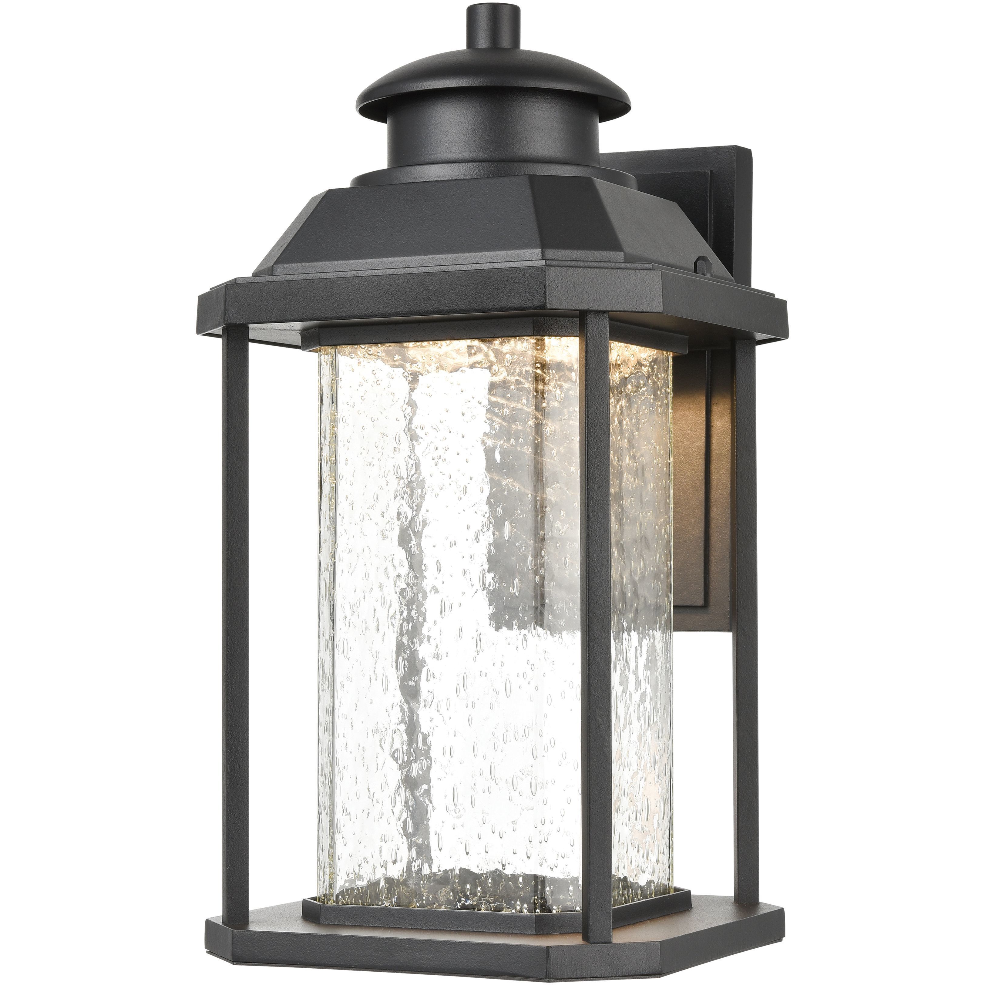 Irvine LED 16 inch Matte Black Outdoor Sconce