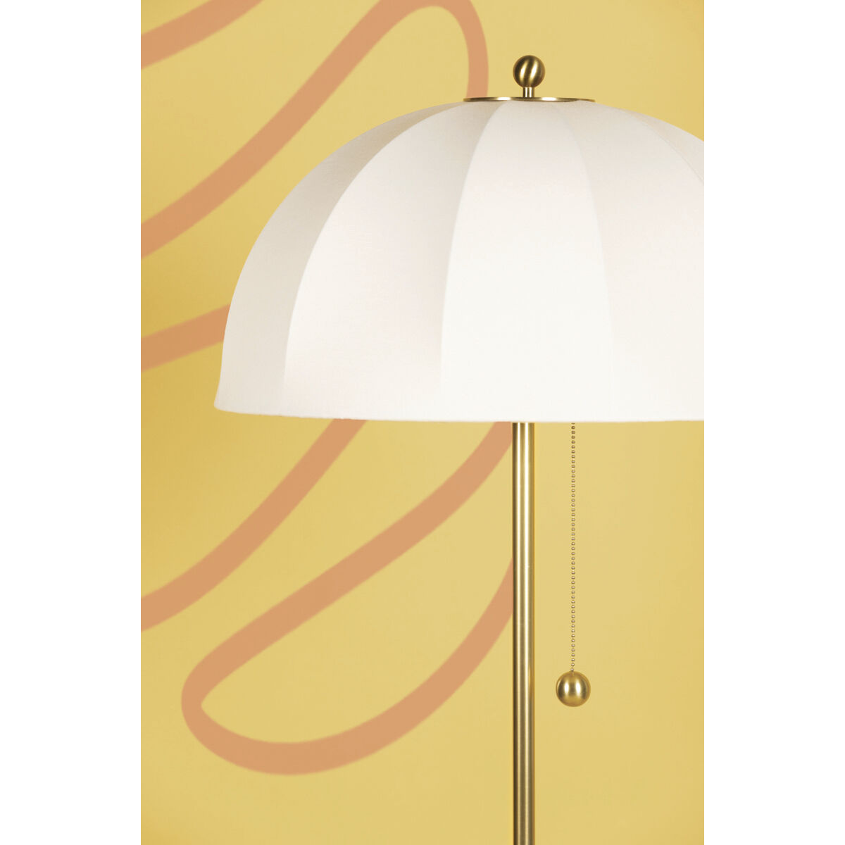 Meshelle 64.25 inch 25.00 watt Aged Brass Floor Lamp Portable Light