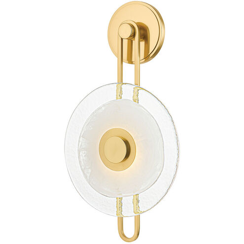 Keuka Park LED 10 inch Aged Brass ADA Wall Sconce Wall Light