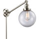 Large Beacon 21 inch 3.50 watt Polished Nickel Swing Arm Wall Light, Franklin Restoration
