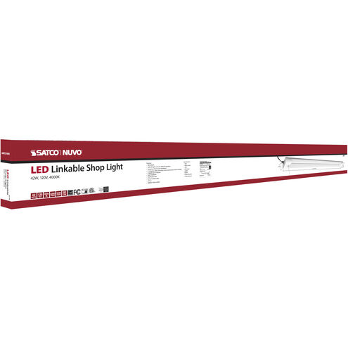 Brentwood 4 inch White Linear Shop Light Ceiling Light