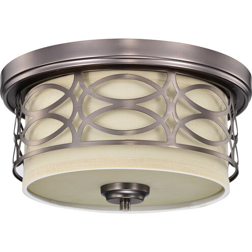 Harlow 2 Light 13.38 inch Hazel Bronze Flush Mount Ceiling Light