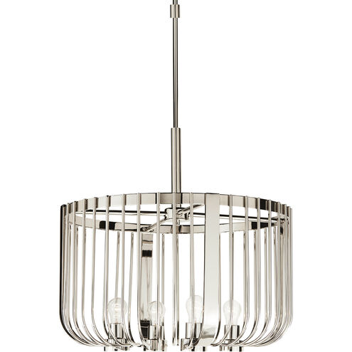 Norfolk 4 Light 22 inch Polished Stainless Steel Chandelier Ceiling Light