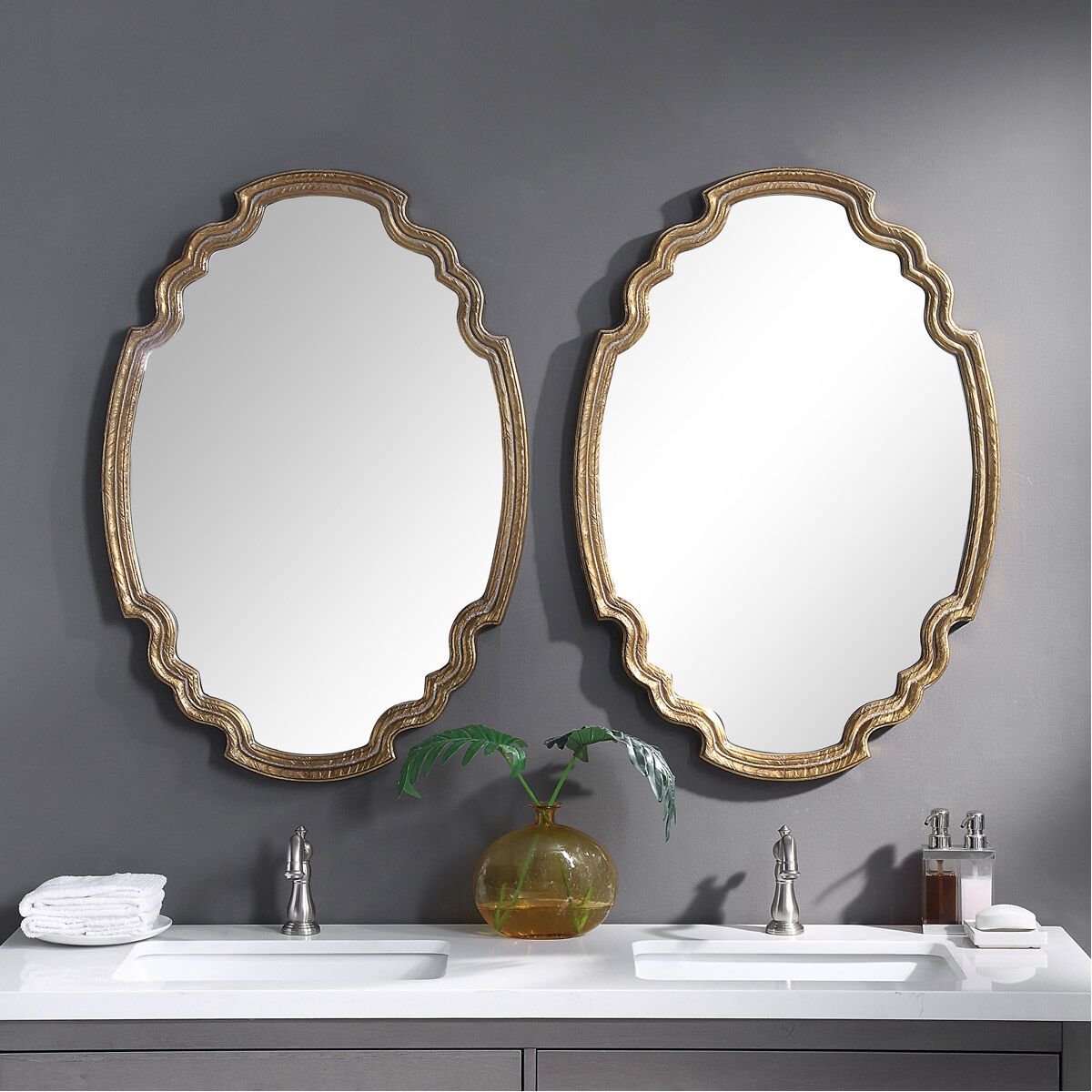 Amazon.com: Homoyoyo Luxury Walnut Floor Mirror Base Stand