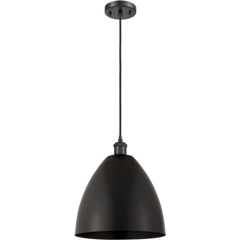 Ballston Dome LED 12 inch Matte Black Mini Pendant Ceiling Light