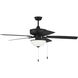 Pro Plus 211 52 inch Flat Black with Flat Black Wet Rated ABS Blades Outdoor Contractor Fan