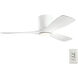 Volos 48 inch Matte White Ceiling Fan