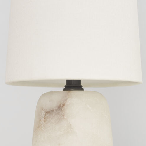 Thomas O'Brien Jinny 17.5 inch 6.5 watt Alabaster Table Lamp Portable Light, Medium