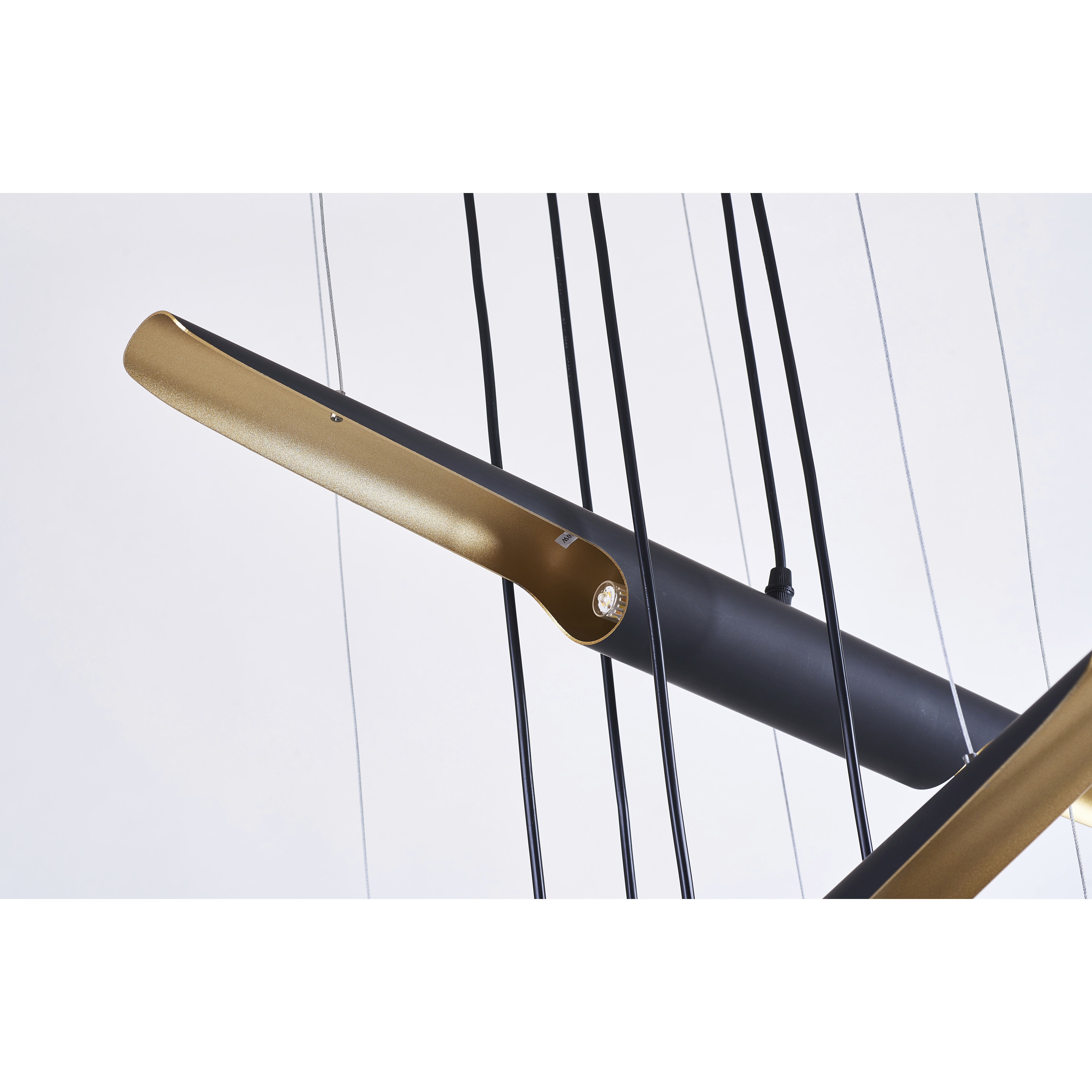 Canada 10 Light 34 inch Matte Black Chandelier Ceiling Light