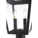 Frankford 2 Light 22 inch Black Outdoor Post Light