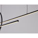 Canada LED 11.8 inch Black Chandelier Ceiling Light