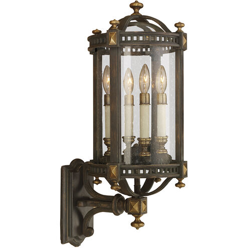 Beekman Place 4 Light 28 inch Bronze Outdoor Wall Mount